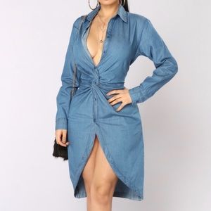 Knot Available Tunic - Denim